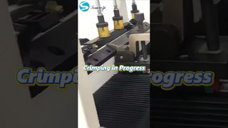 半自動ラジエータータンク圧着機 ⚙️ 工場生産#radiator#machine#factoryprocess