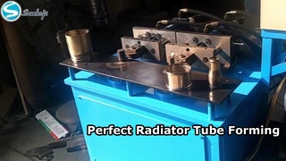 How is a radiator tube end formed? 🔧